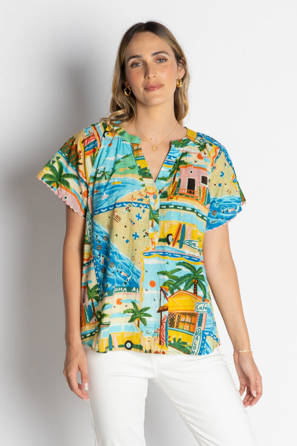 Lula Life Caleta Top Print