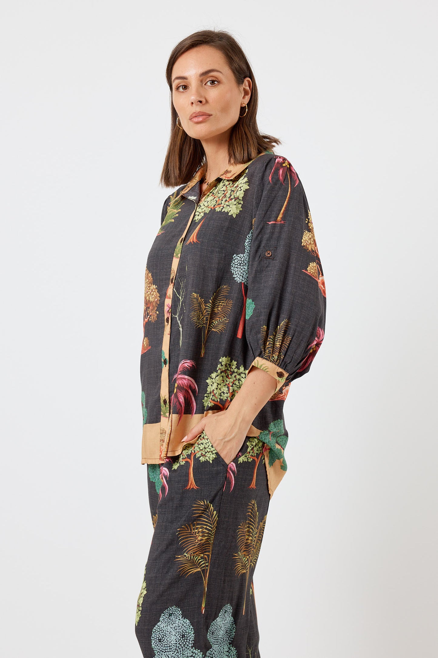 Lula Life Wanda Shirt Espresso