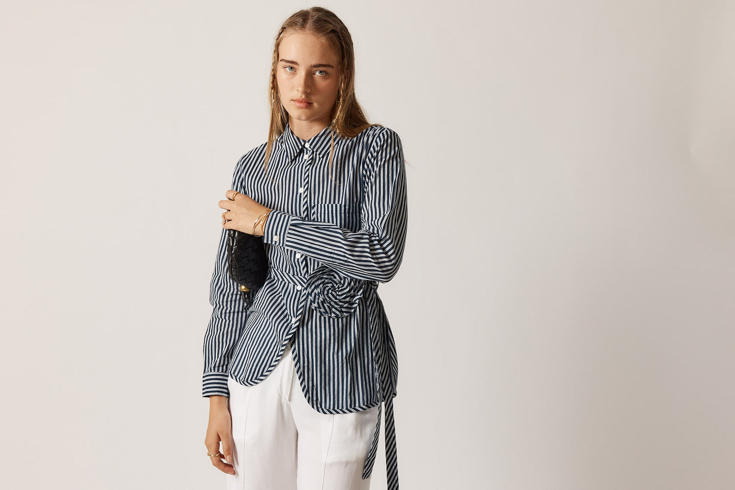 Rubyyaya Countryside Rose Top Navy