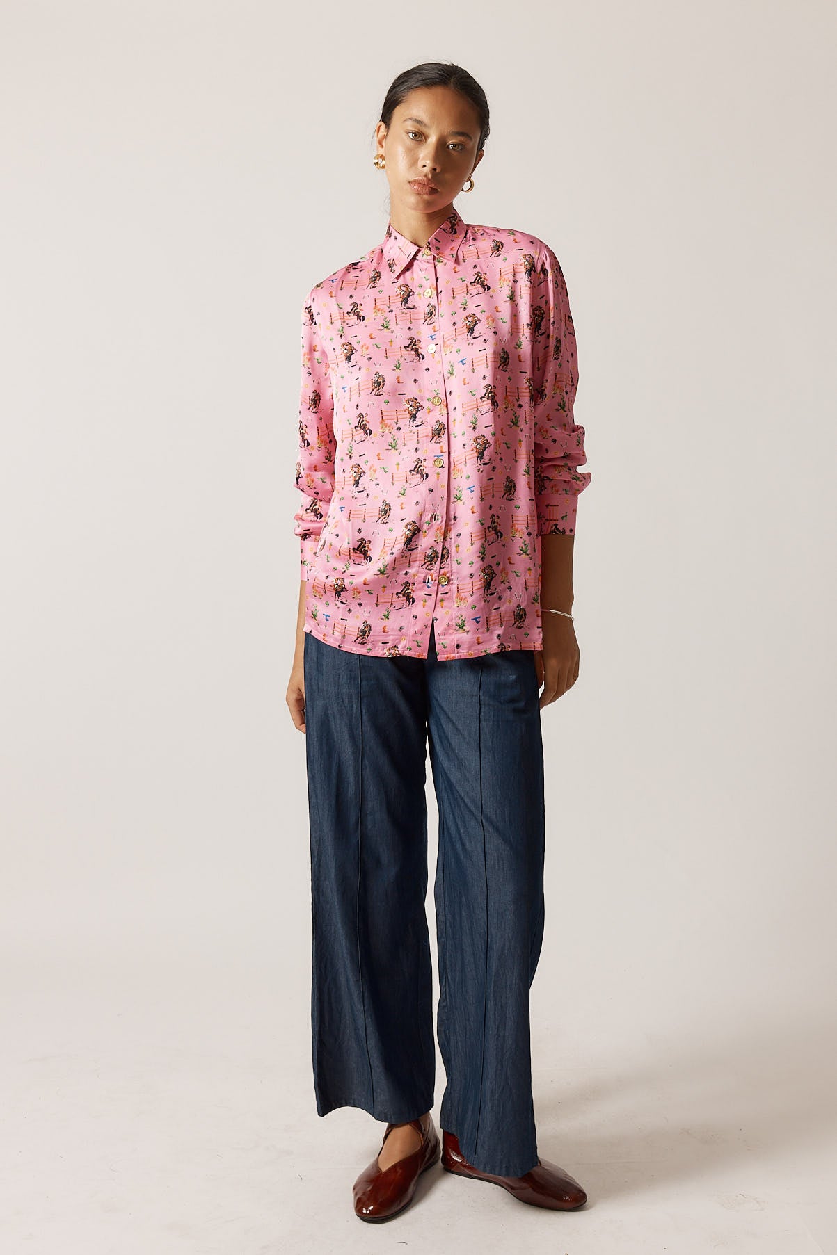 Rubyyaya Howdy Cowgirl Shirt Pink