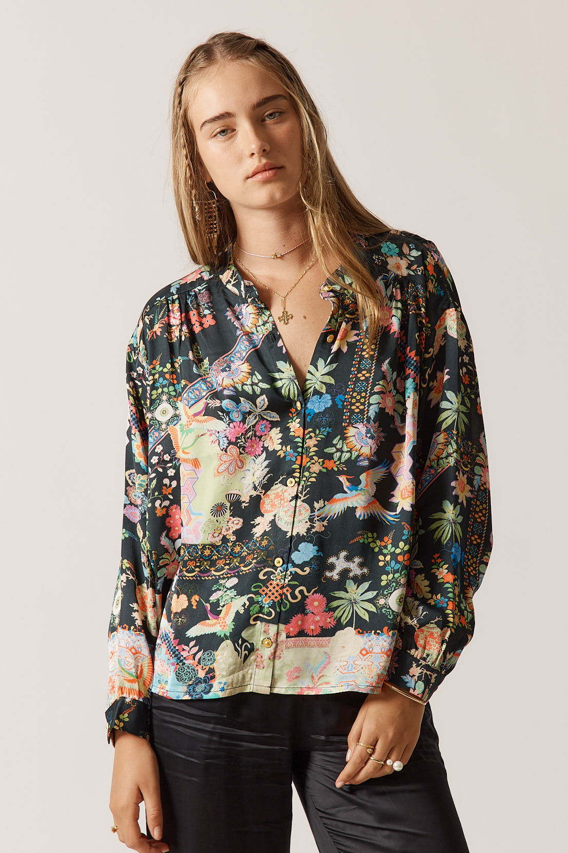 Rubyyaya Lala Shirt Steel