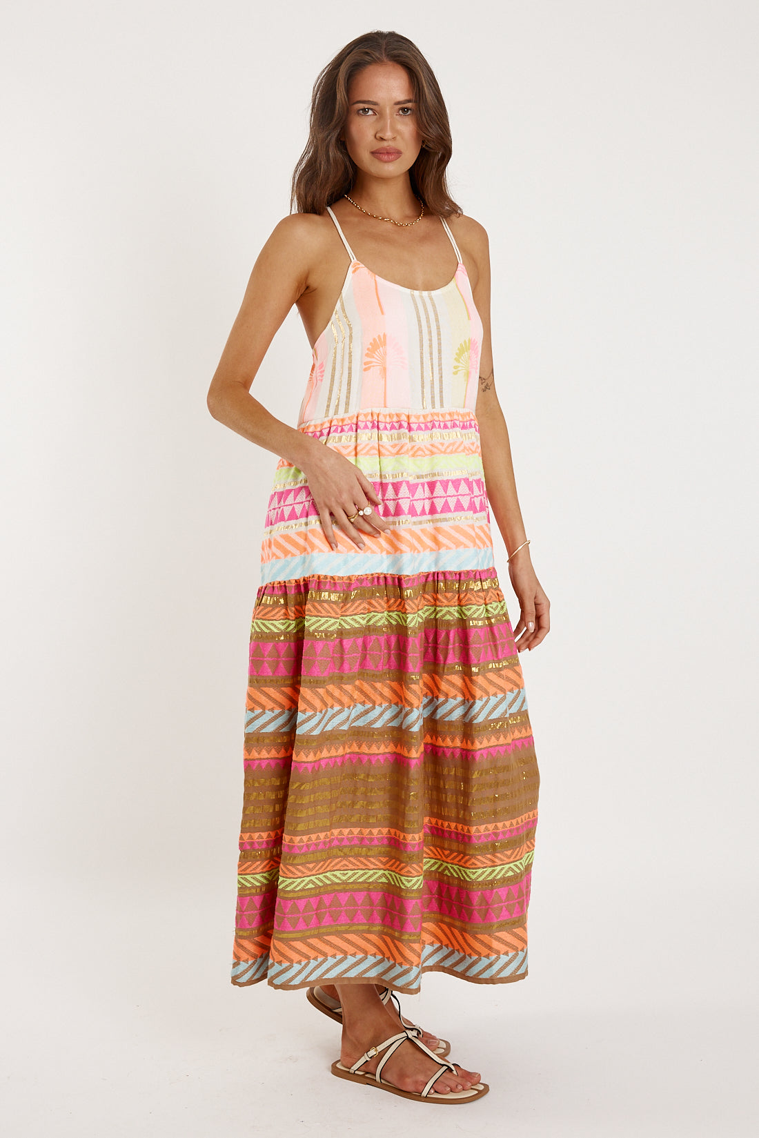 Rubyyaya Paloma Strap Maxi Jacquard