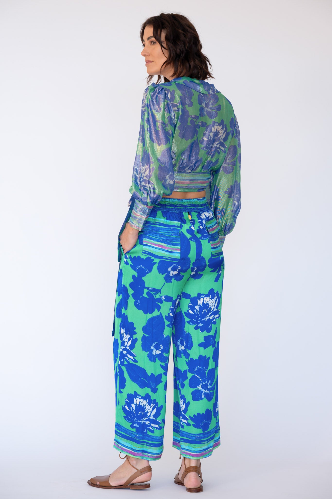 Rubyyaya Sunrise Wrap Shirt Blue
