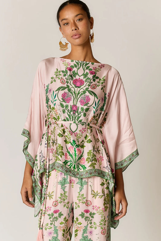 Rubyyaya Tatiana Poncho Pink