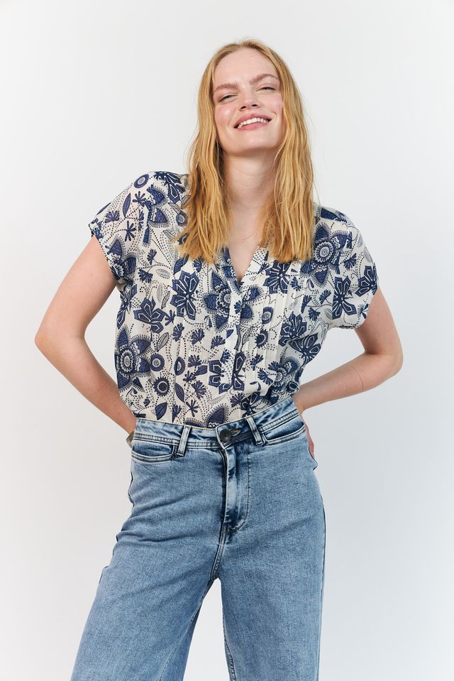 Lolly's Laundry Heather Blouse - Blue