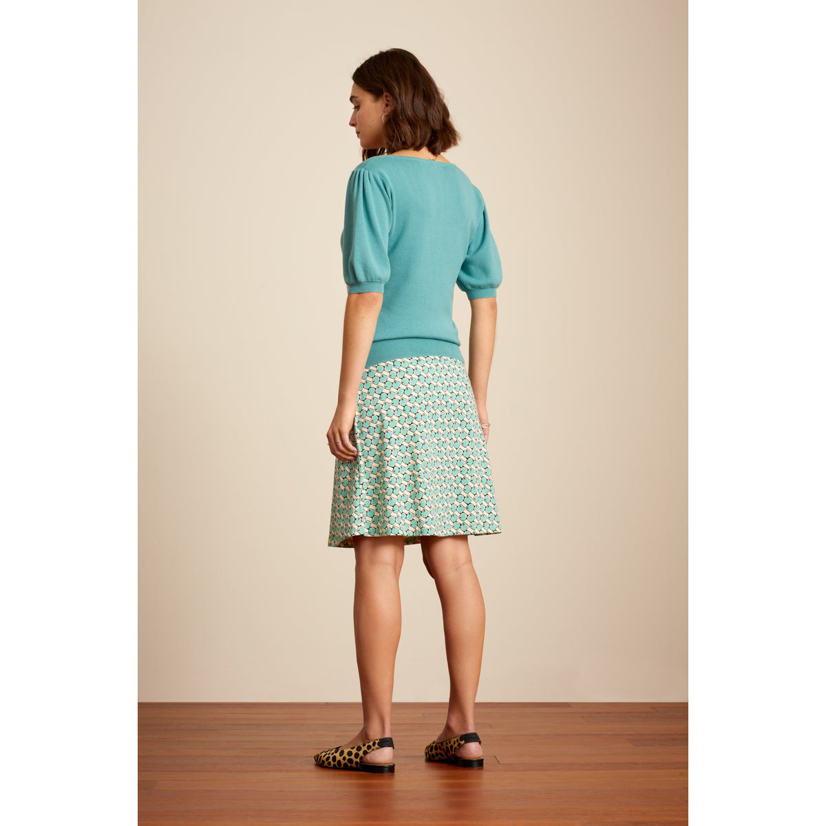 King Louie Mia Rib top Cottonclub Green