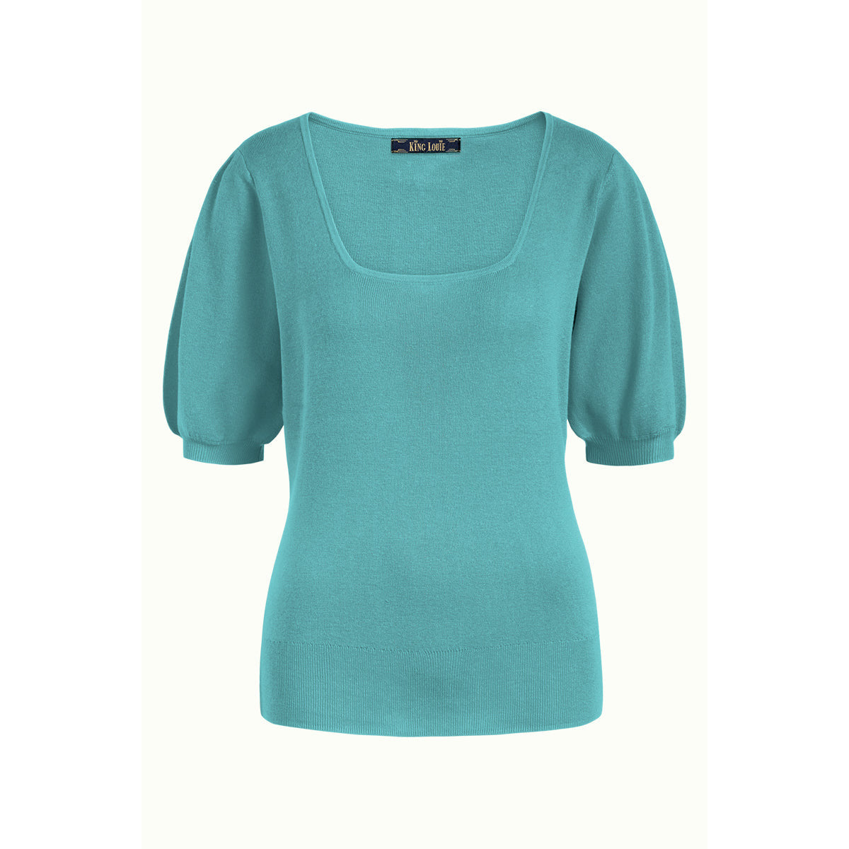 King Louie Mia Rib top Cottonclub Green