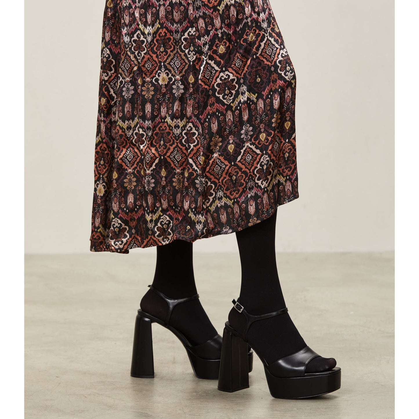 Odd Molly Susanna Long Dress Deep Asphalt