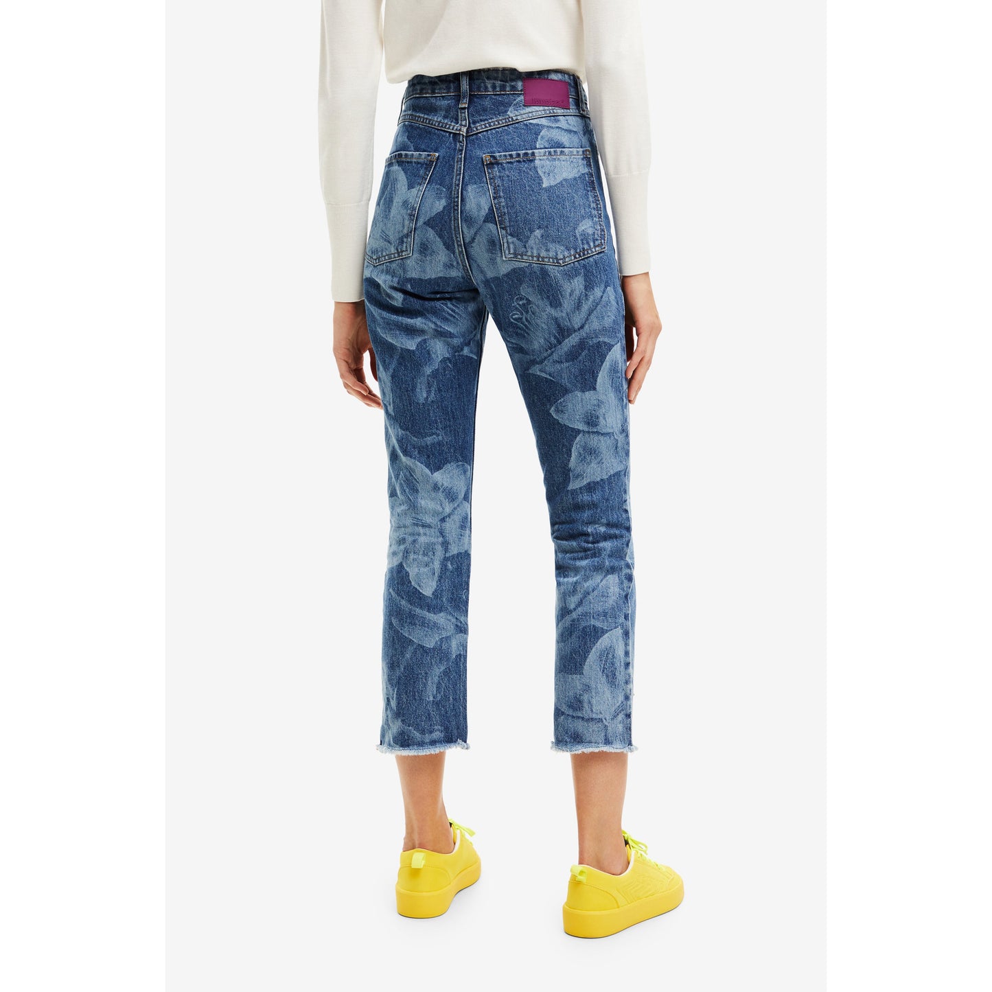 Desigual Denim Cropped Trousers  22WWDD20