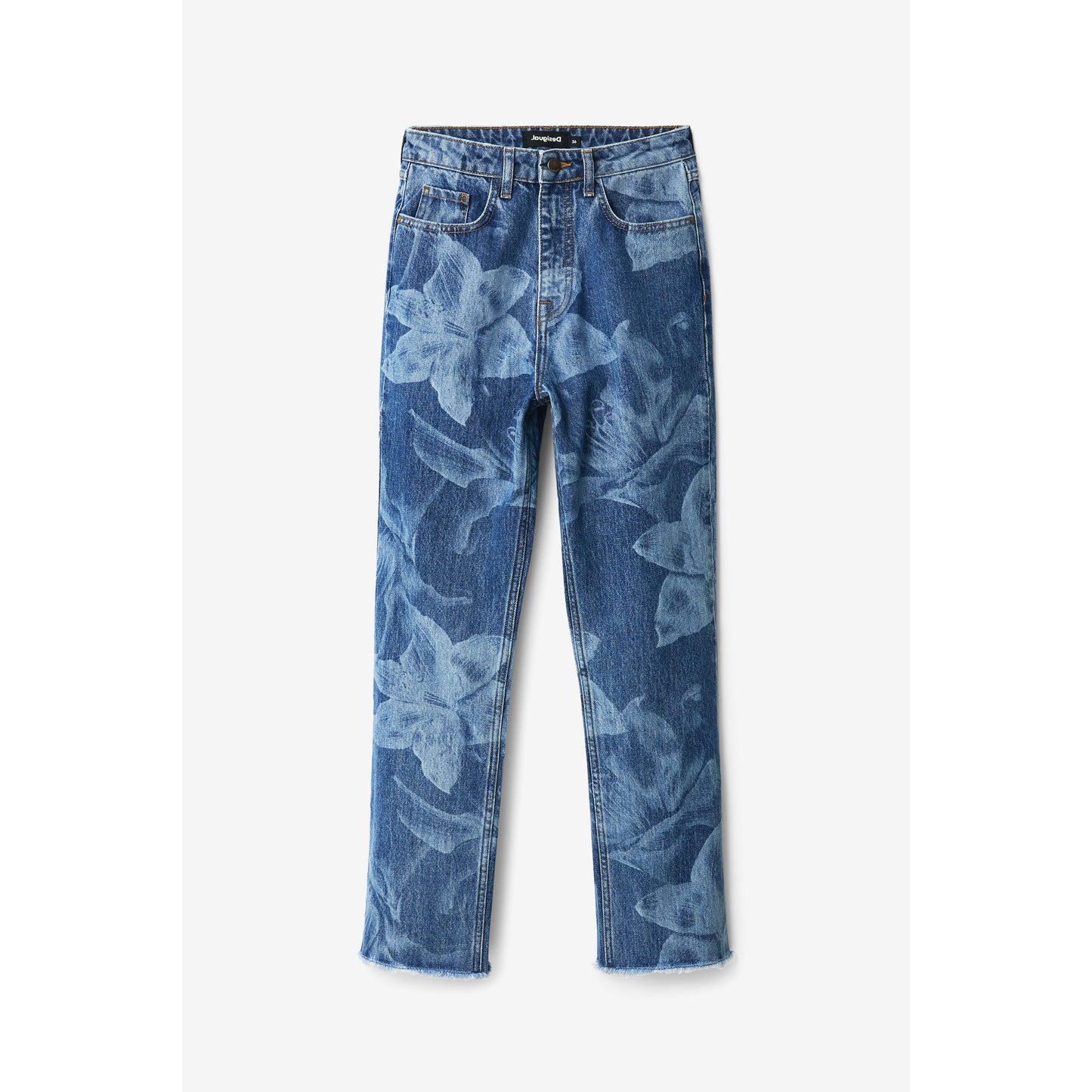 Desigual Denim Cropped Trousers  22WWDD20