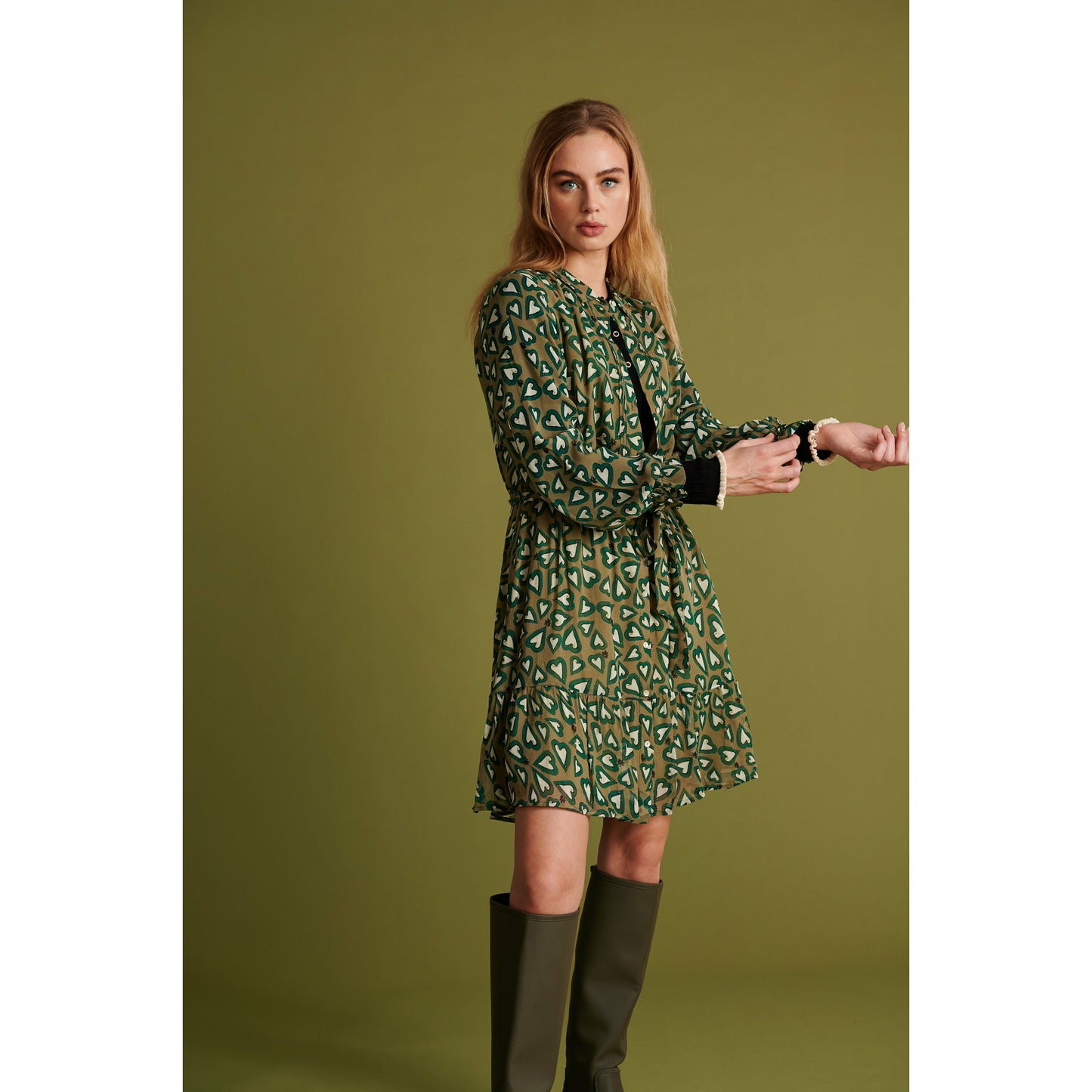 POM SARA HEARTBEAT DRESS