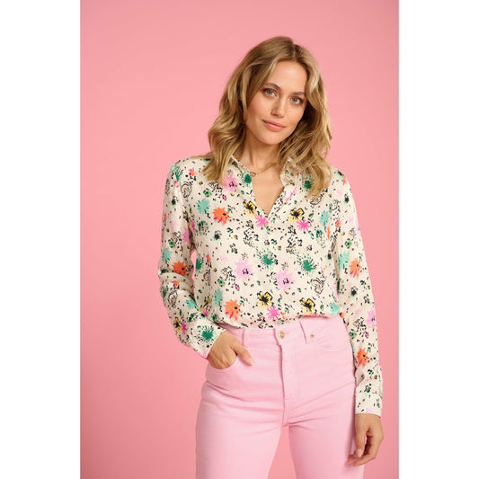 POM MILA IVORY BLOUSE 6760