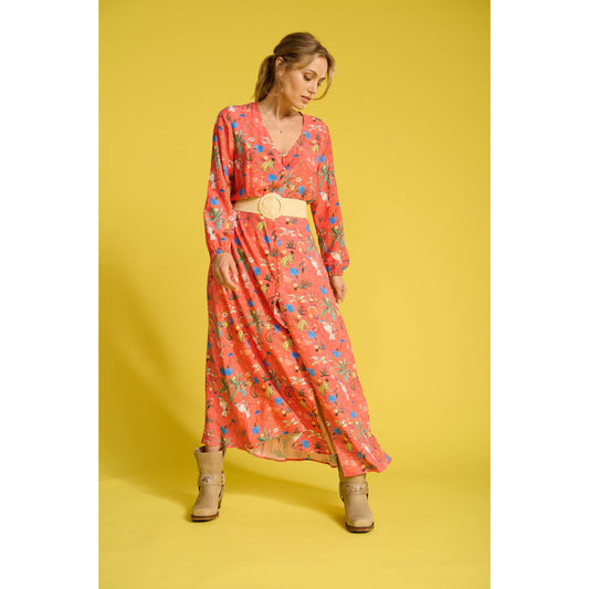 POM Wild Empire Papaya Dress