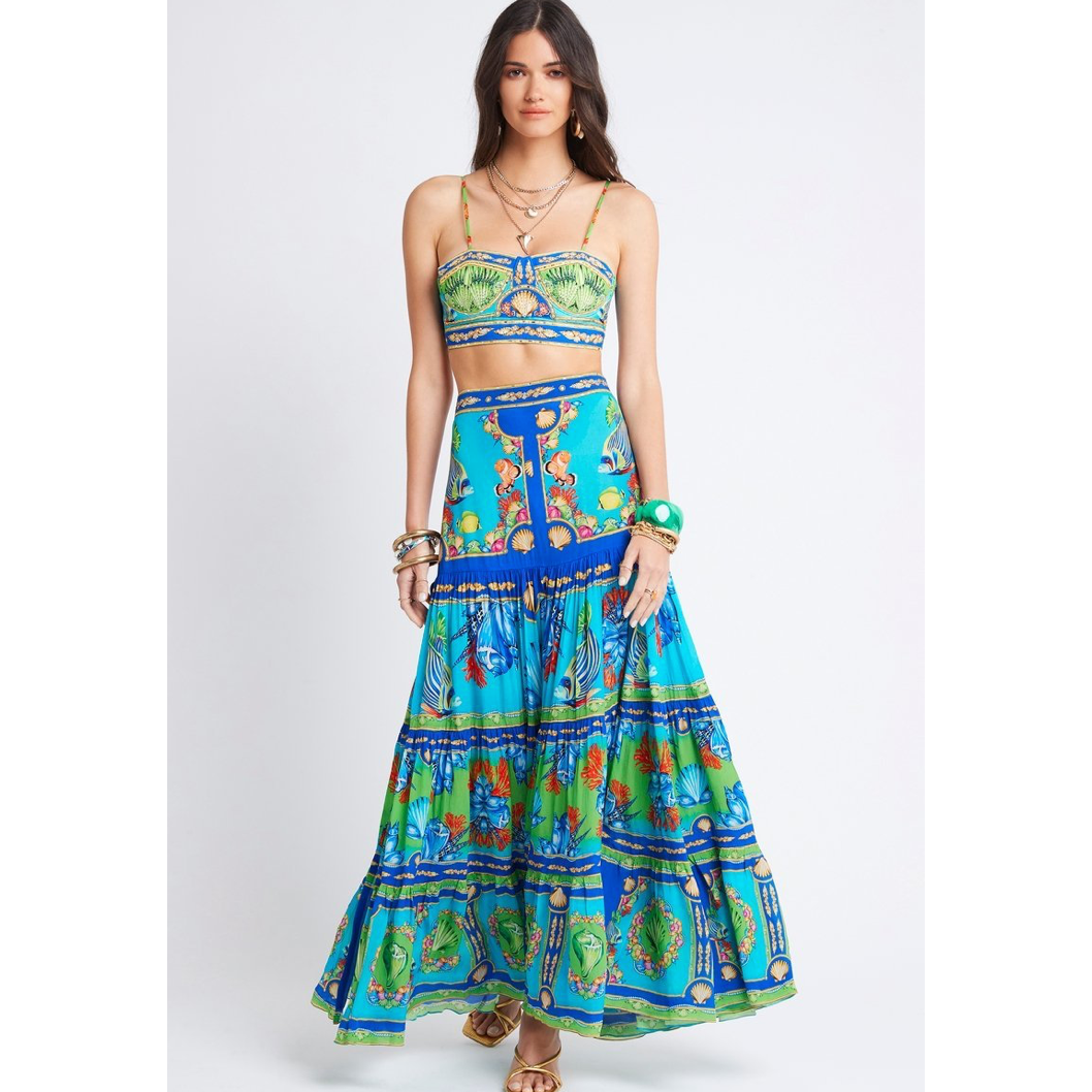 Czarina Deep in the Ocean Maxi Skirt