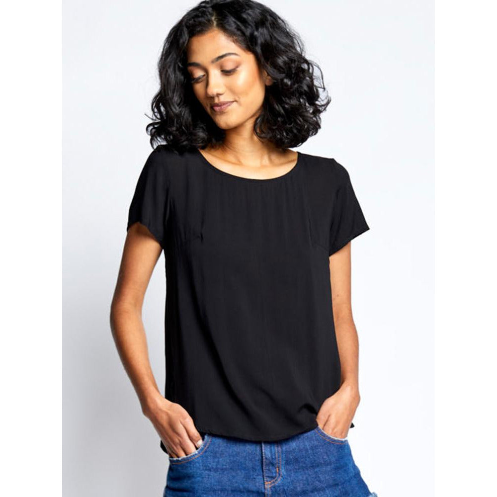 TOTEM TEEP BLOUSE BLACK