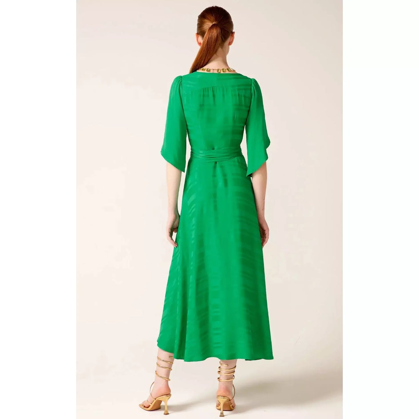 Sacha Drake Hanworth House Wrap Dress Apple Green