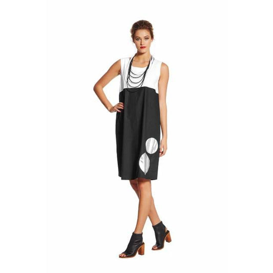 Madeline Charles  Black and White dress